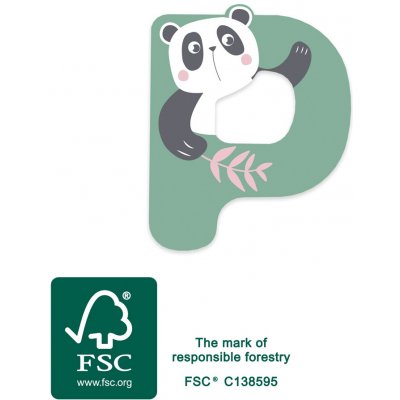 small foot Dřevěné písmeno P – Zboží Dáma small foot Dřevěné písmeno P – Zboží Dáma