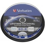 Verbatim BD-R 25GB 4x, M-Disc, printable, spindle, 10ks (43825) – Zboží Živě