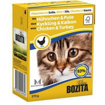 Bozita Cat s kuřecím & krůtím masem 370 g – Zbozi.Blesk.cz