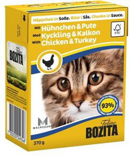 Bozita Cat s kuřecím & krůtím masem 370 g