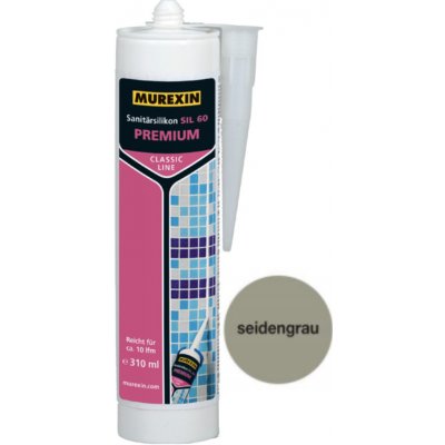 Murexin SIL 60 sanitární silikon 310 g seidengrau – Hledejceny.cz