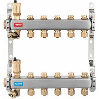 Novaservis Rozdělovač s regulačními mechan. ventily 2 okruhy SN RO02S – Hledejceny.cz