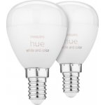 Philips SADA 2x LED RGBW Stmívatelná žárovka Hue WACA P45 E14/5,1W/230V P5750 – Zboží Živě