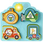 Fisher Price Baby puzzle dopravní prostředky pro miminko Světlo Zvuk 25hrp31 – Zbozi.Blesk.cz