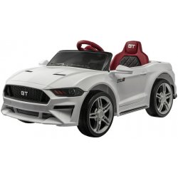 Specifikace Elcars elektrické autíčko Mustang GT multifunkční dálkové  ovládání plynulý start kola kožená sedačka bílá - Heureka.cz