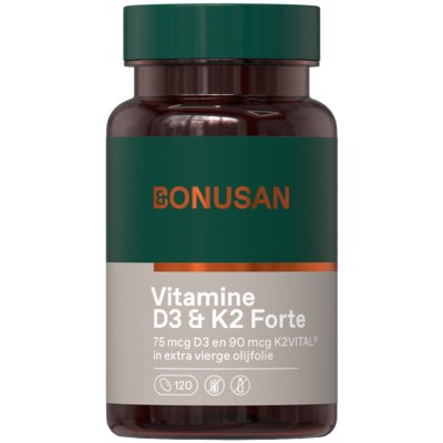 Bonusan Vitamin D3 a K2 Forte 120 měkkých kapslí – Hledejceny.cz