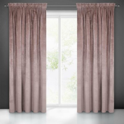 EUROFIRANY ZATEMŇOVACÍ ZÁVĚS NA PÁSCE VILLA 140X270 CM PÚDROVĚ RŮŽOVÁ – Hledejceny.cz