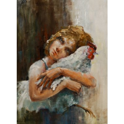 Pavel Filin, velká láska, Malba na plátně, olejové barvy, 55 x 75 cm – Zboží Mobilmania
