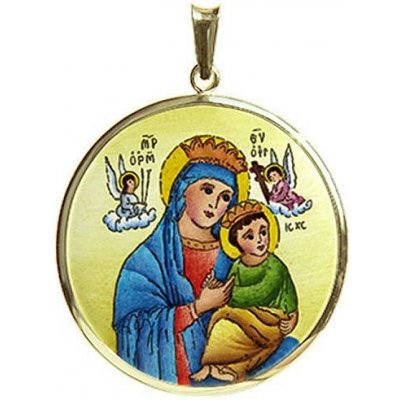 Aljančič Panna Maria Pomocná kulatý medailon 1030H