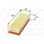 VALEO Vzduchový filtr 585254 – Hledejceny.cz