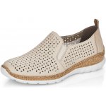 Rieker perforované polobotky na prozutí N4251-60 béžové – Zboží Mobilmania