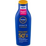 Nivea Sun Protect & Moisture hydratační mléko na opalování SPF50+ 200 ml – Zboží Dáma