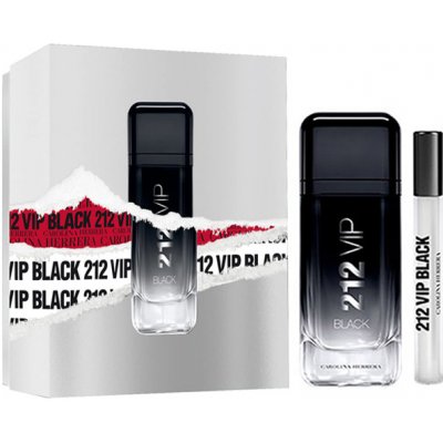 Carolina Herrera 212 VIP Men Black SET I. Eau de Parfum 100 ml + Eau de Parfum 10 ml – Zboží Mobilmania