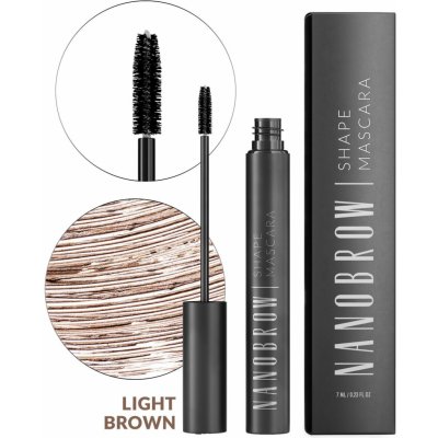 Nanobrow Shape Mascara řasenka na obočí Light Brown 7 ml – Sleviste.cz