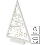 Emos LED DCWW27 dekorace svítící stromeček s ozdobami 40 cm 2x AA vnitřní teplá bílá časovač – Hledejceny.cz