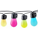 Solight LED smart venkovní řetěz s RGB žárovkami bluetooth 15 žárovek 14m+6m 10W – Zboží Dáma