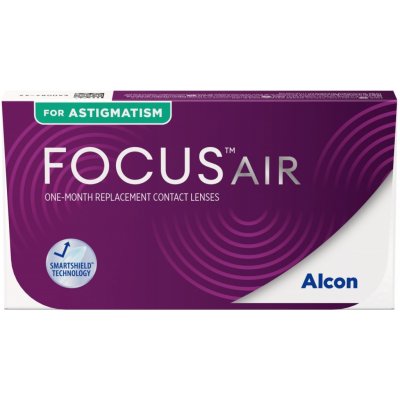 Alcon Focus Air for Astigmatism Měsíční čočky dioptrické 3 čočky – Zboží Dáma