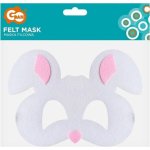 Plstěná maska 18 5 x 13 cm Zajíček GoDan – Sleviste.cz