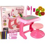 LEANToys Projektor pro výuku kreslení se židlí růžový – Hledejceny.cz