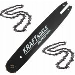 Kraft & Dele vodící lišta + 2 řetězy 40cm 3/8 KD10152 – Zboží Dáma