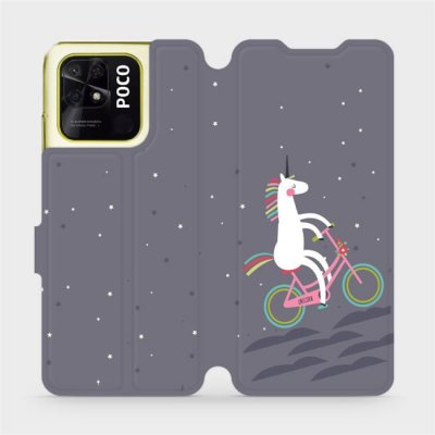 Mobiwear - Xiaomi Poco C40 - V024P Jednorožec na kole – Zboží Živě