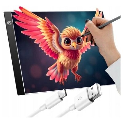 Tablet GRAFICKÁ KRESLICÍ DESKA KRESLENÍ LED TABULE PASTELKY – Zboží Mobilmania