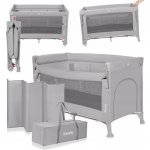 Lionelo Cestovní postýlka 3v1 ELLEN Grey Concrete LN0302 – Sleviste.cz