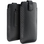FORCELL Apple iPhone 12 / 12 Galaxy Note / Note 2 / Note 3 / Xcover 5 / S21 - zasouvací POCKET Carbon Case – Hledejceny.cz