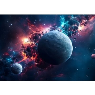 Postershop Fototapety vliesové Universe planet stars galaxy (1) rozměry 254x184 cm