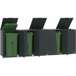 vidaXL Box na odpadky pro 5 tun antracitový 345x79x117 cm ocelový – HobbyKompas.cz