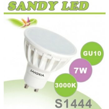 Sandria LED žárovka GU10 7W Teplá bílá