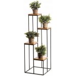 DekorStyle Stojan na květiny Quattro 110 cm černý – Sleviste.cz