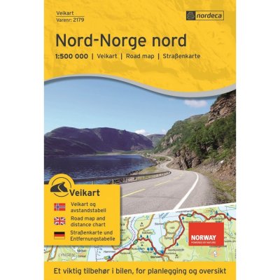 Automapa Severní Norsko - sever 1:500 000 Veikart Nord-Norge Nord