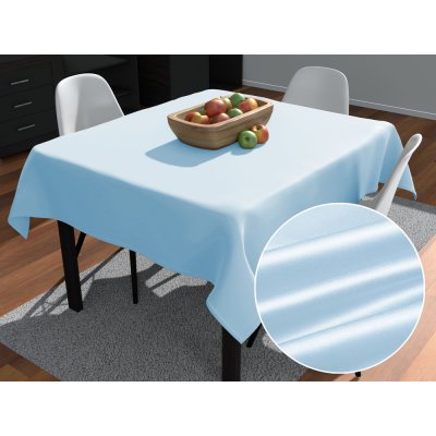Biante satén čtvercový ubrus polyesterový Satén LUX-062 Světle modrý 60x60 cm – Sleviste.cz
