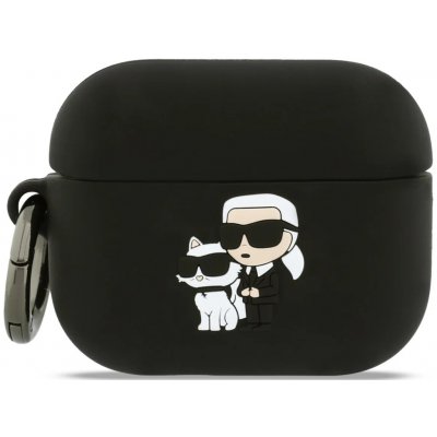 Karl Lagerfeld 3D Logo NFT Karl and Choupette silikonové pouzdro pro AirPods Pro 3 černé, KLAP3RUNKC – Hledejceny.cz