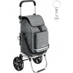 tectake 406294 nákupní vozík shopper, 3 v 1, skládací, s chladicí taškou šedá – Hledejceny.cz