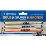 Centropen 2670/3 M sada zlatá stříbrná bronzová – Zboží Živě