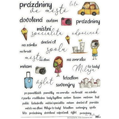 HuráPapír Samolepky A5 - Prázdniny ve městě – Hledejceny.cz