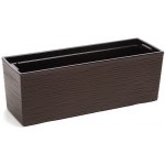 Nohel Garden Truhlík BEGONIA PROUTÍ plastový tmavě hnědý 56x19x19 cm – Sleviste.cz