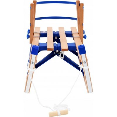 Greatstore Skládací sněžné sáně s opěradlem 110 cm dřevěné – Hledejceny.cz