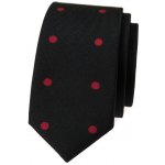 Avantgard Kravata Slim Lux 571-05005 Černá s červeným puntíkem – Sleviste.cz