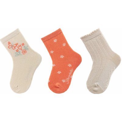 Sterntaler Dětské ponožky z bavlny 3 páry Květiny – Zboží Mobilmania
