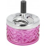 Cigaretový popelník otočný skleněný Angelo Pink 9,5cm – Hledejceny.cz
