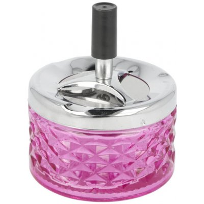 Cigaretový popelník otočný skleněný Angelo Pink 9,5cm – Hledejceny.cz
