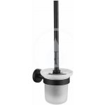 kielle Oudee WC štětka nástěnná s držákem matné sklo matná černá 40502004 – Zboží Dáma