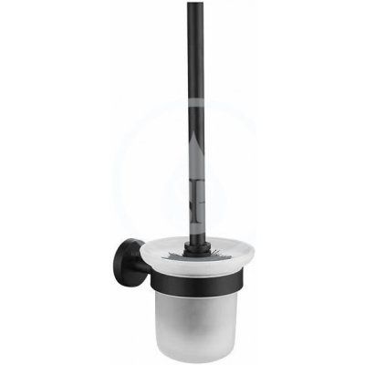 kielle Oudee WC štětka nástěnná s držákem matné sklo matná černá 40502004 – Zboží Dáma