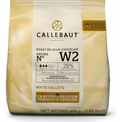Callebaut Čokoláda bílá W2 28% 400 g – Zboží Dáma