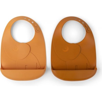 Done by Deer Peekaboo bib 2pack Elphee Mustard – Zbozi.Blesk.cz