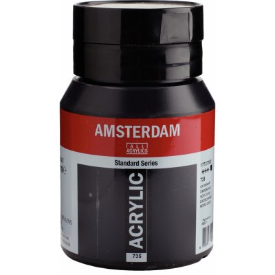 Amsterdam Standard akrylová barva 500 ml 735 Oxide Black – Hledejceny.cz