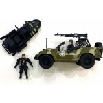 Alltoys Vojenská sada a 2 figurky skútr a auto – Hledejceny.cz